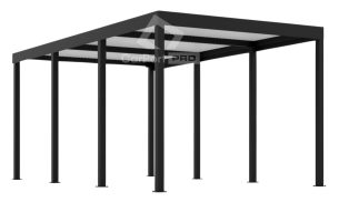CarPort PREMIUM - wiata samochodowa 3x5 - antracyt CP106